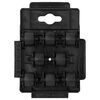 vidaXL Transportroller mit 8 Rollen 12 Stk Schwarz Polypropylen 150 kg