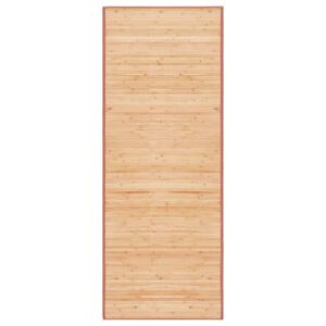 vidaXL Teppich Bambus 80x200 cm Braun