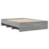 vidaXL Bettgestell Grau Sonoma 140x190 cm Holzwerkstoff