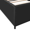 vidaXL Bettgestell Schwarz 75x190 cm Holzwerkstoff und Metall