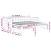 vidaXL Tagesbett Ausziehbar mit Matratzen Hellgrau 90x190 cm Samt