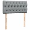 vidaXL Boxspringbett mit Matratze Hellgrau 100x200 cm Stoff