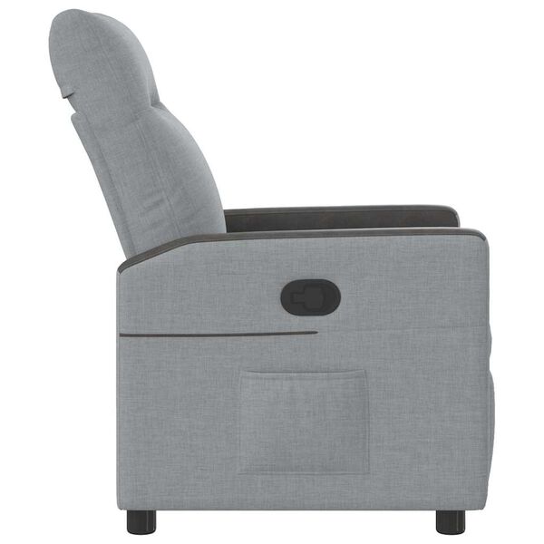 vidaXL Relaxsessel Hellgrau Stoff