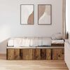vidaXL Bettrahmen mit Schubladen Altholz 70 x 190 cm Holzwerkstoff