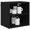 vidaXL H&auml;ngeschrank Schwarz Eichen-Optik 40 x 29,5 x 40 cm