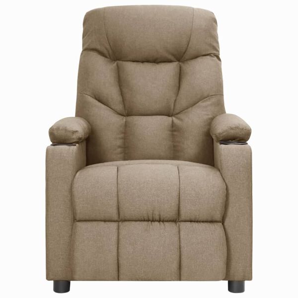 vidaXL Relaxsessel Taupe Stoff