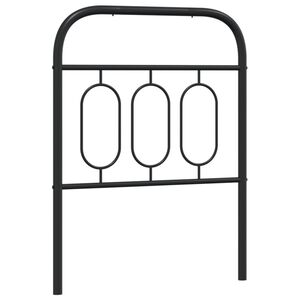 vidaXL Kopfteil Metall Schwarz 75 cm