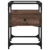vidaXL Nachttische 2 Stk. Braun Eichen-Optik 40x40x55 cm Holzwerkstoff