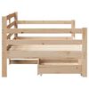 vidaXL Tagesbett mit Schubladen Wei&szlig; 80x200 cm Kiefernholz