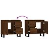 vidaXL Badschrank Braun Eichen-Optik 65x33x60 cm Holzwerkstoff