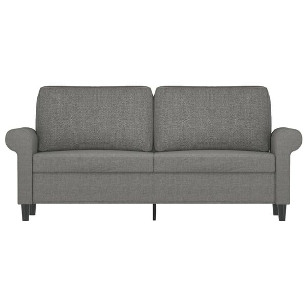 vidaXL 2-Sitzer-Sofa Dunkelgrau 140 cm Stoff