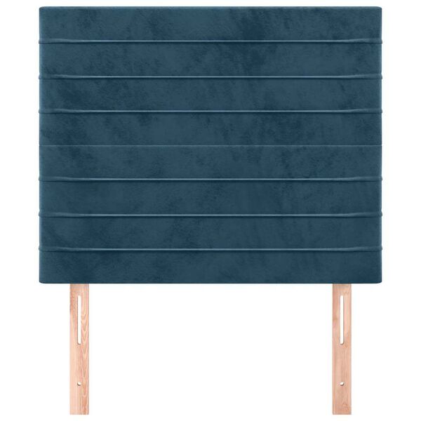 vidaXL Kopfteil Dunkelblau 90x5x118/128 cm Samt