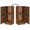 vidaXL Sideboards 3 Stk. R&auml;uchereiche Holzwerkstoff