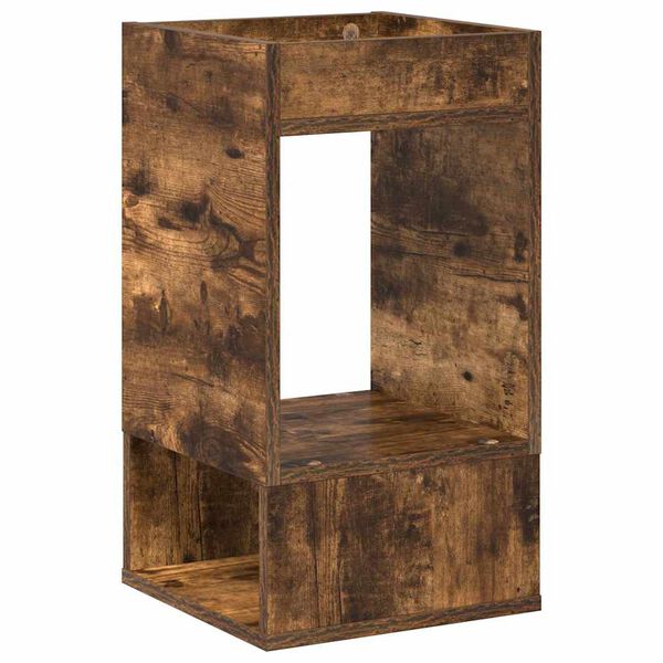 vidaXL Beistelltisch Ger&auml;ucherte Eiche 30 x 30 x 56 cm Holzwerkstoff