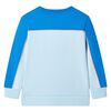 Kinder-Sweatshirt Knallblau und Hellblau 92