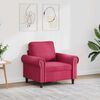 vidaXL Sessel Weinrot 60 cm Samt