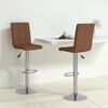 vidaXL Barhocker 2 Stk. Braun Stoff