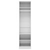 vidaXL Kleiderschrank Hochglanz-Weiß 50x50x200 cm Holzwerkstoff