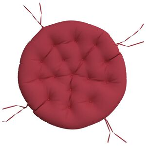 vidaXL Kissen Rund Weinrot &Oslash; 100x11 cm Oxford-Gewebe