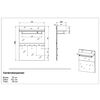 Germania Garderobenpaneel GW-Rimini 75x30x101 cm Graphit und Wei&szlig;