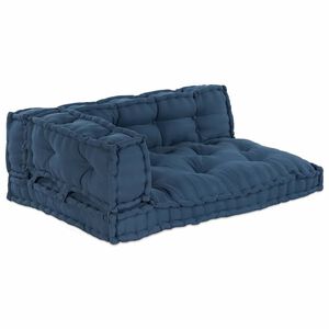 vidaXL Pallet Sofa Kissen 3 stk. Stoff Indigo 120 x 80 x 38 cm