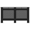 vidaXL Heizk&ouml;rperverkleidung Schwarz 152x19x81,5 cm MDF