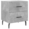 vidaXL Nachttisch Betongrau 40x35x47,5 cm Holzwerkstoff
