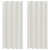vidaXL Voile-Vorhang 2 stk. Creme 245 x 140 cm Polyester