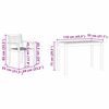 vidaXL Garten Essgruppe 3 pcs Braun Massivholz Akazie