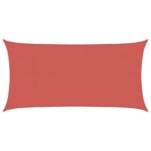 vidaXL Sonnensegel 2 x 6 m HDPE Rechteckig Terrakotta