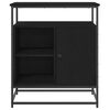 vidaXL Sideboard Schwarz Eichen-Optik 69 x 35 x 80 cm Holzwerkstoff
