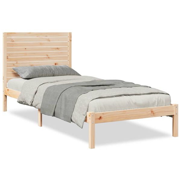 vidaXL Massivholzbett Extra Lang ohne Matratze 100x220 cm