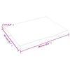 vidaXL Tischplatte Hellbraun 60x50x2 cm Massivholz Eiche Behandelt