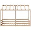 vidaXL Kinderbett mit Dach 75x190 cm Massivholz Kiefer