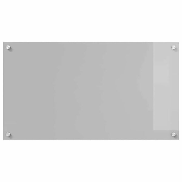 vidaXL K&uuml;chenr&uuml;ckwand 2 pcs Hellgrau 90 x 50 cm Geh&auml;rtetes Glas
