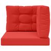 vidaXL Sofakissen f&uuml;r drau&szlig;en 3 pcs Rot Polyester