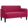 vidaXL Zweisitzer-Sofa Weinrot 109 cm Samt