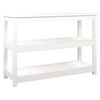 vidaXL Konsolentisch Wei&szlig; 110x40x74 cm Massivholz Kiefer