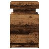 vidaXL LED-Nachttisch Altholz-Optik 35x39x55 cm Holzwerkstoff