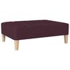 vidaXL Schlafsofa 2-Sitzer mit Fu&szlig;hocker Lila Stoff
