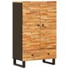 vidaXL Aufbewahrung Highboard Braun 60 x 33 x 100 cm Massivholz Mango