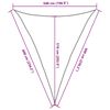 vidaXL Sonnensegel 160 g/m&sup2; Dreieckig Blau 5x6x6 m HDPE