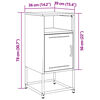 vidaXL Nachttische 2 Stk. Schwarz 36x39x78 cm Stahl