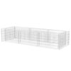 vidaXL Gabionen-Hochbeet Stahl 270&times;90&times;50 cm