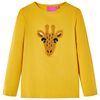 Kinder-Langarmshirt Dunkles Ocker 104