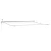 vidaXL Markise mit Wei&szlig; 4,5 &times; 3 m Metall