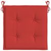 vidaXL Gartenstuhl-Kissen 6 Stk. Rot 40x40x4 cm Oxford-Gewebe