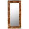 vidaXL Wandspiegel Altholz Massiv 60x120 cm