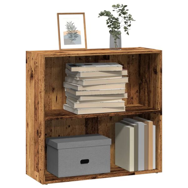 vidaXL B&uuml;cherregal Altholz-Optik 80x30x77 cm Holzwerkstoff