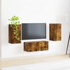 vidaXL TV-Schrankset 6 pcs Ger&auml;ucherte Eiche Holzwerkstoff